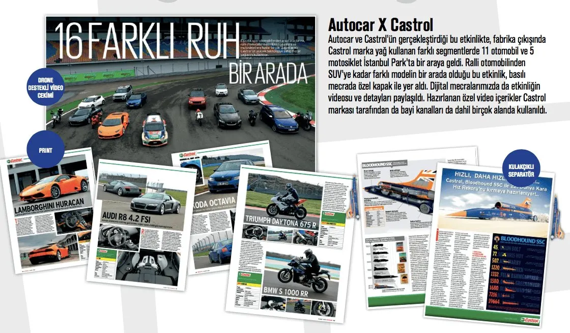 Autocar ve Castrol, 16 farklı ruh bir arada, Lift sunumundan