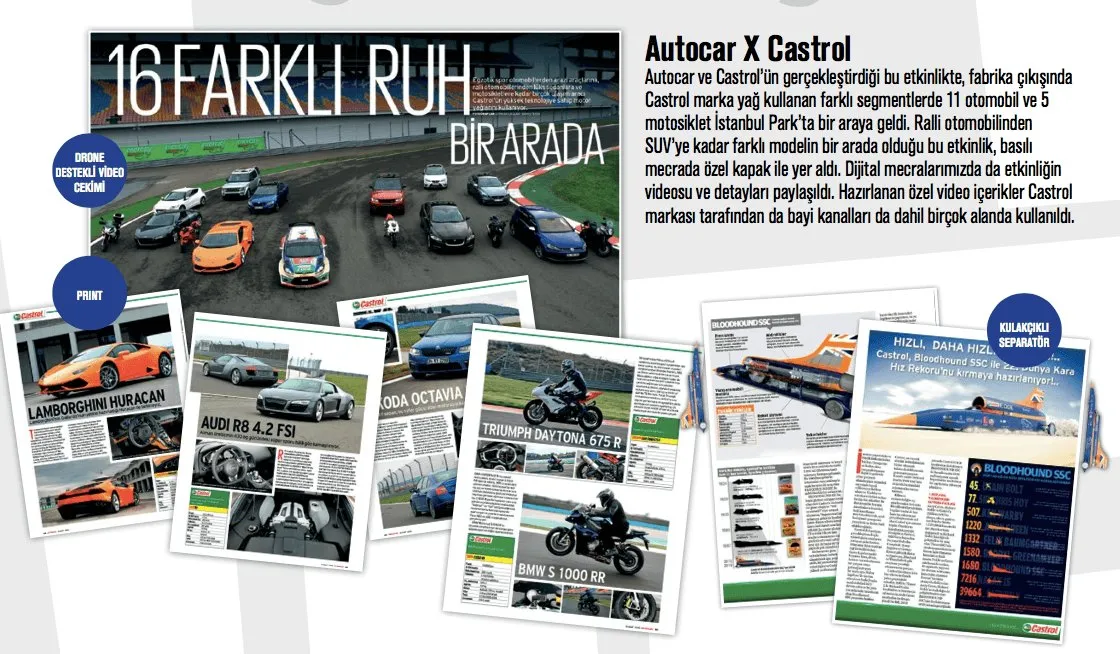 Autocar ve Castrol, 16 farklı ruh bir arada, Lift sunumundan