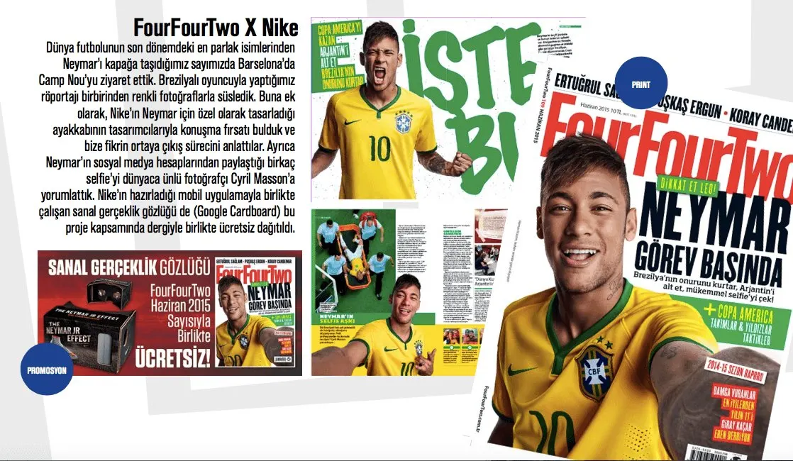 FourFourTwo ve Nike, Neymar kapağı, Lift sunumundan