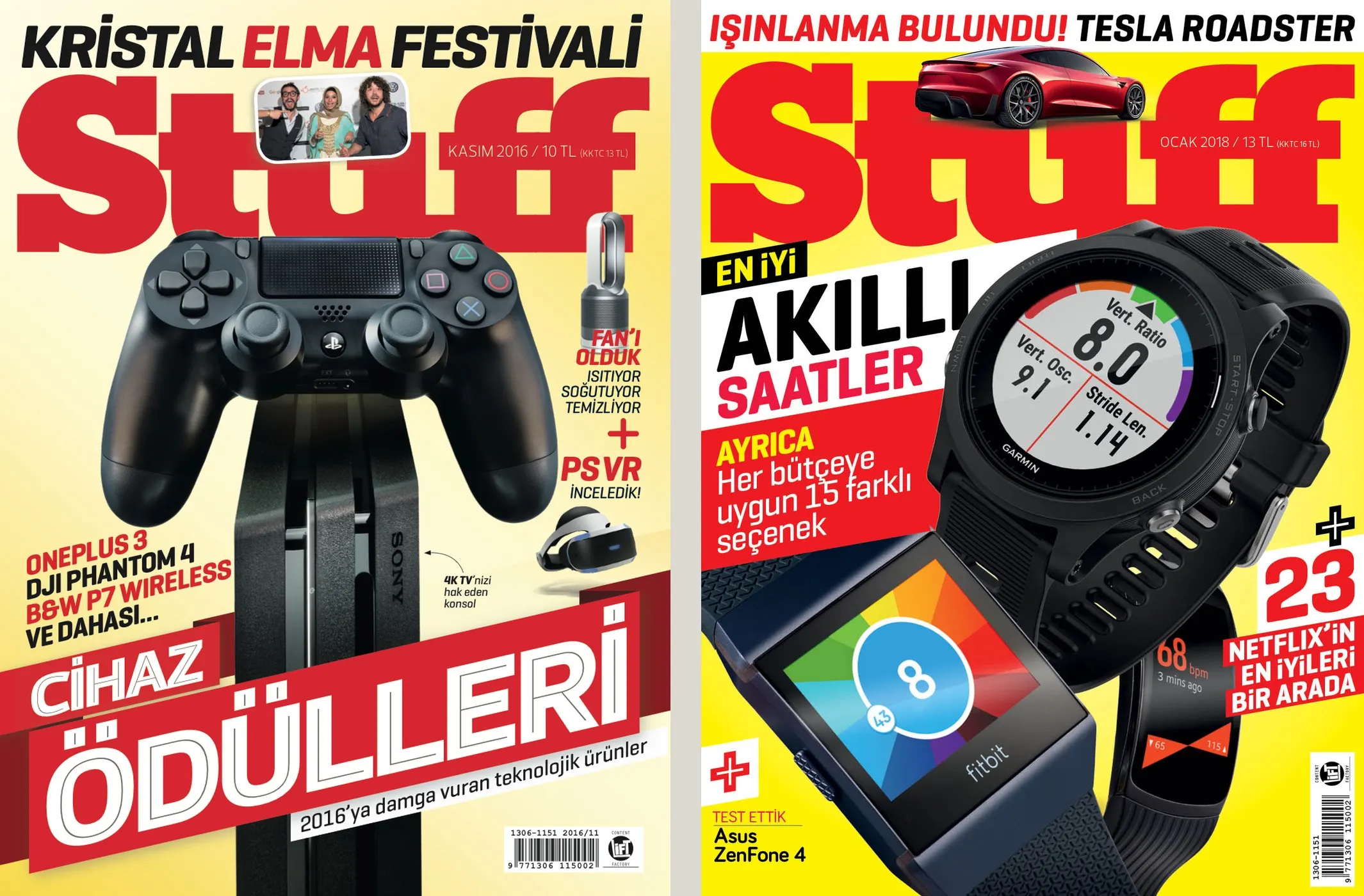 Stuff, Lift dönemi kapakları